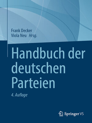 cover image of Handbuch der deutschen Parteien
